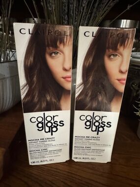 2 Clairol Color Gloss Up “Mocha Me Crazy” Hair Instant Toning Gloss